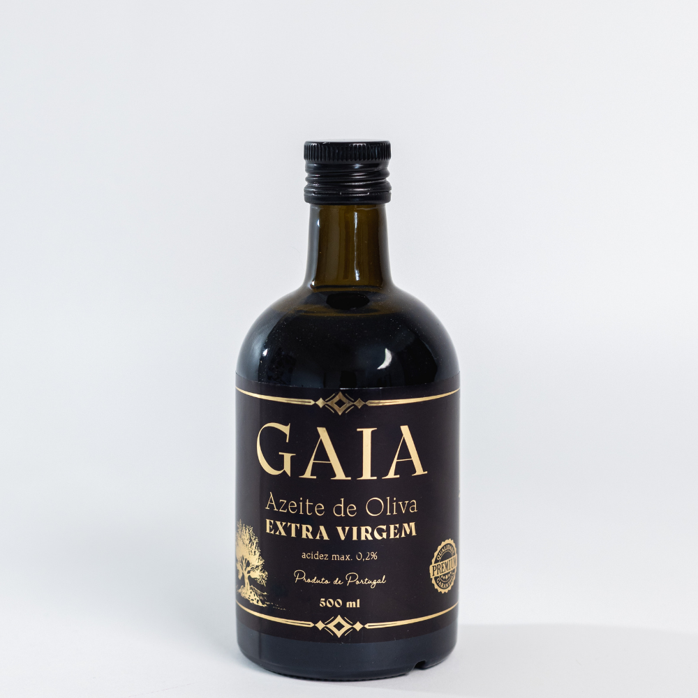 GAIA AZEITE DE OLIVA EXTRA VIRGEM PREMIUM PORTUGUÊS ACIDEZ 0,2% 500 ML VIDRO - Imagem 2