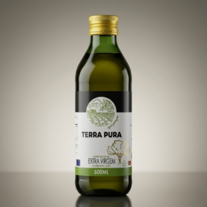 TERRA PURA AZEITE DE OLIVA EXTRA VIRGEM FRUTADO 500ML VIDRO ACIDEZ MAX: 0,4%