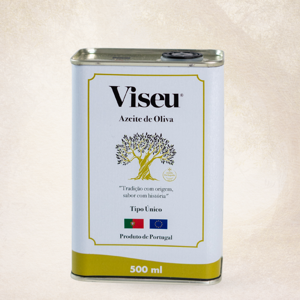 VISEU AZEITE DE OLIVA TIPO ÚNICO PORTUGUÊS ACIDEZ MÁXIMA 1,0% 500 Ml LATA