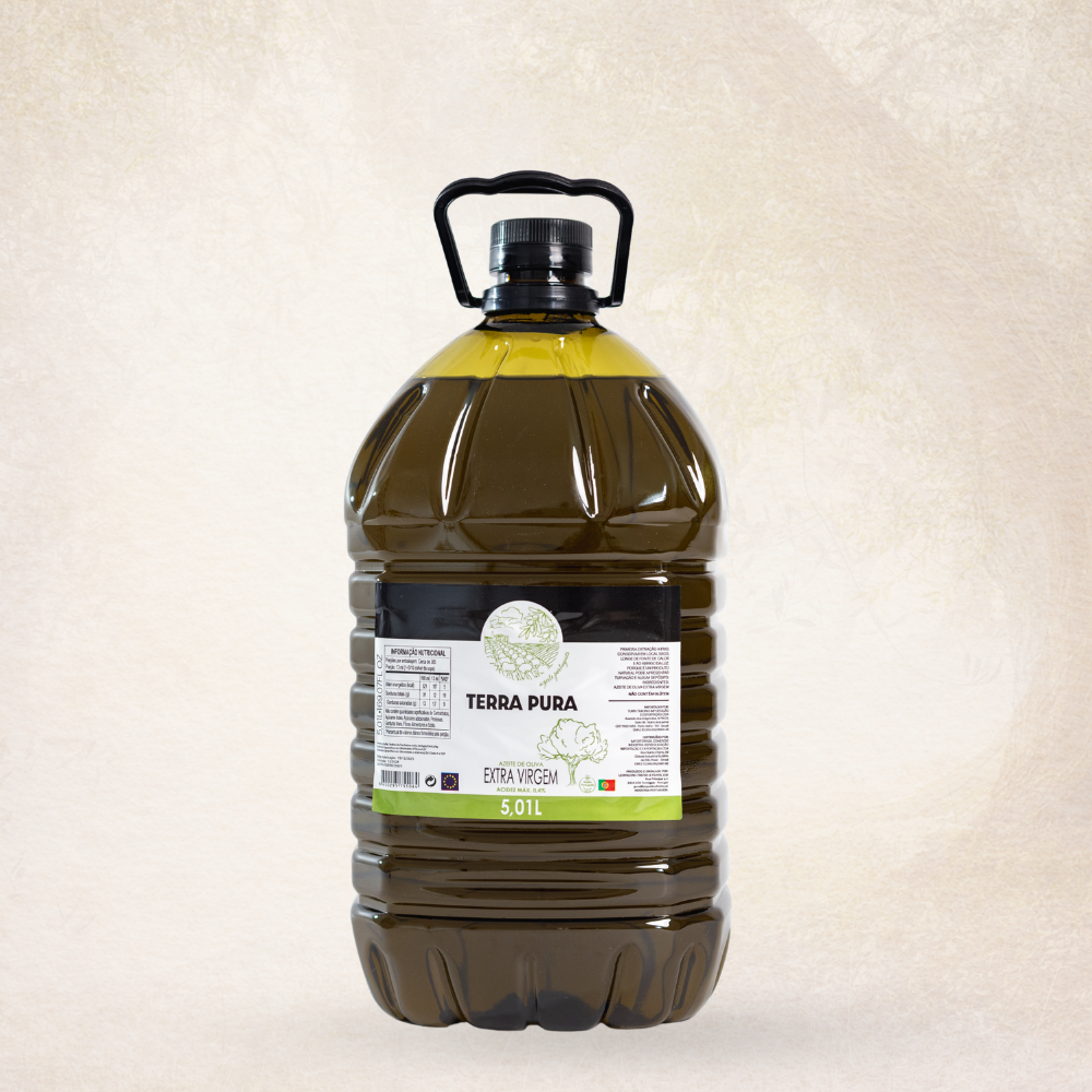 TERRA PURA AZEITE DE OLIVA EXTRA VIRGEM FRUTADO PORTUGUÊS ACIDEZ 0,4% 5,01 l PET